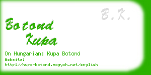 botond kupa business card